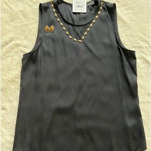Theory Sleeveless Silk Top Small